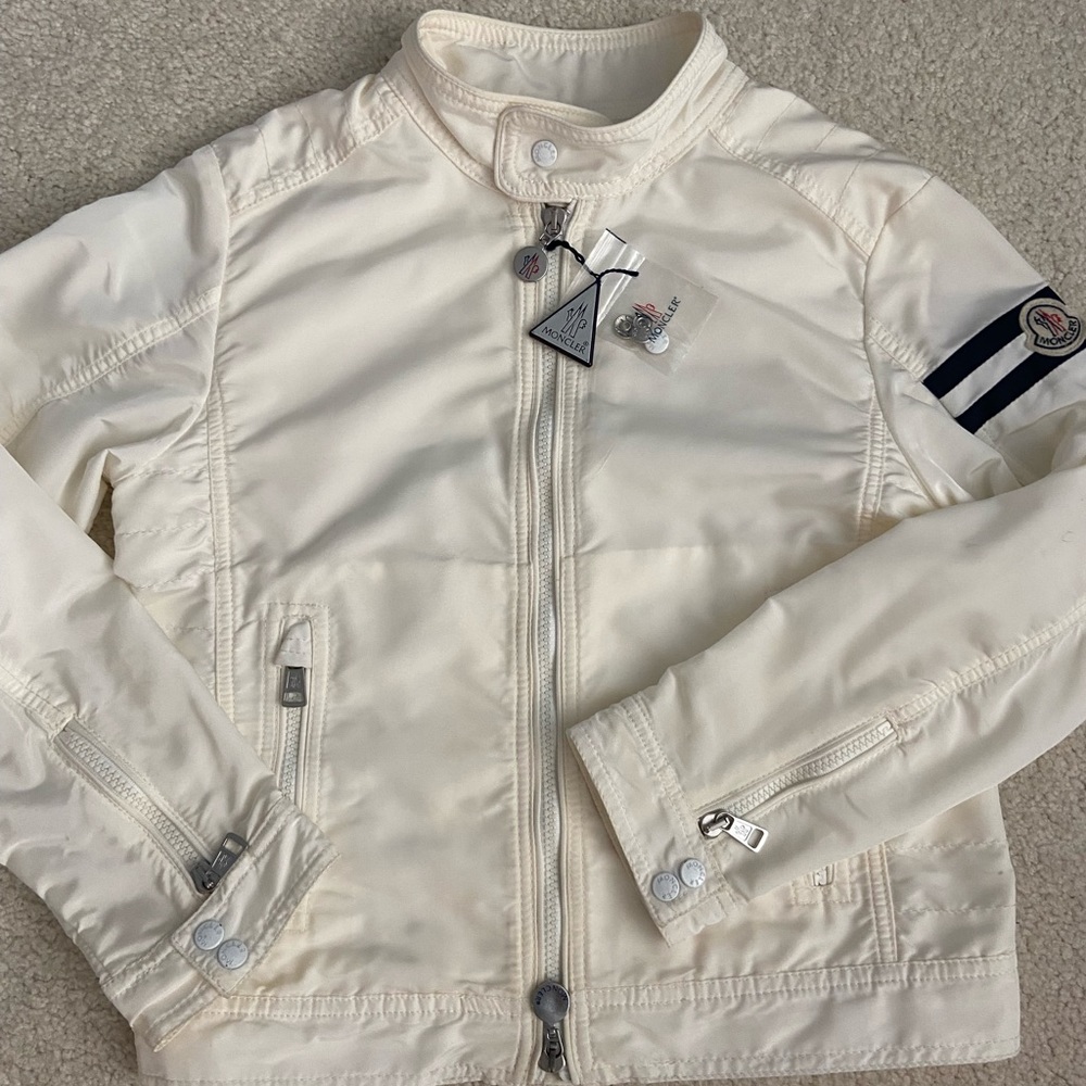 NEW Moncler boys nylon moto jacket size 10